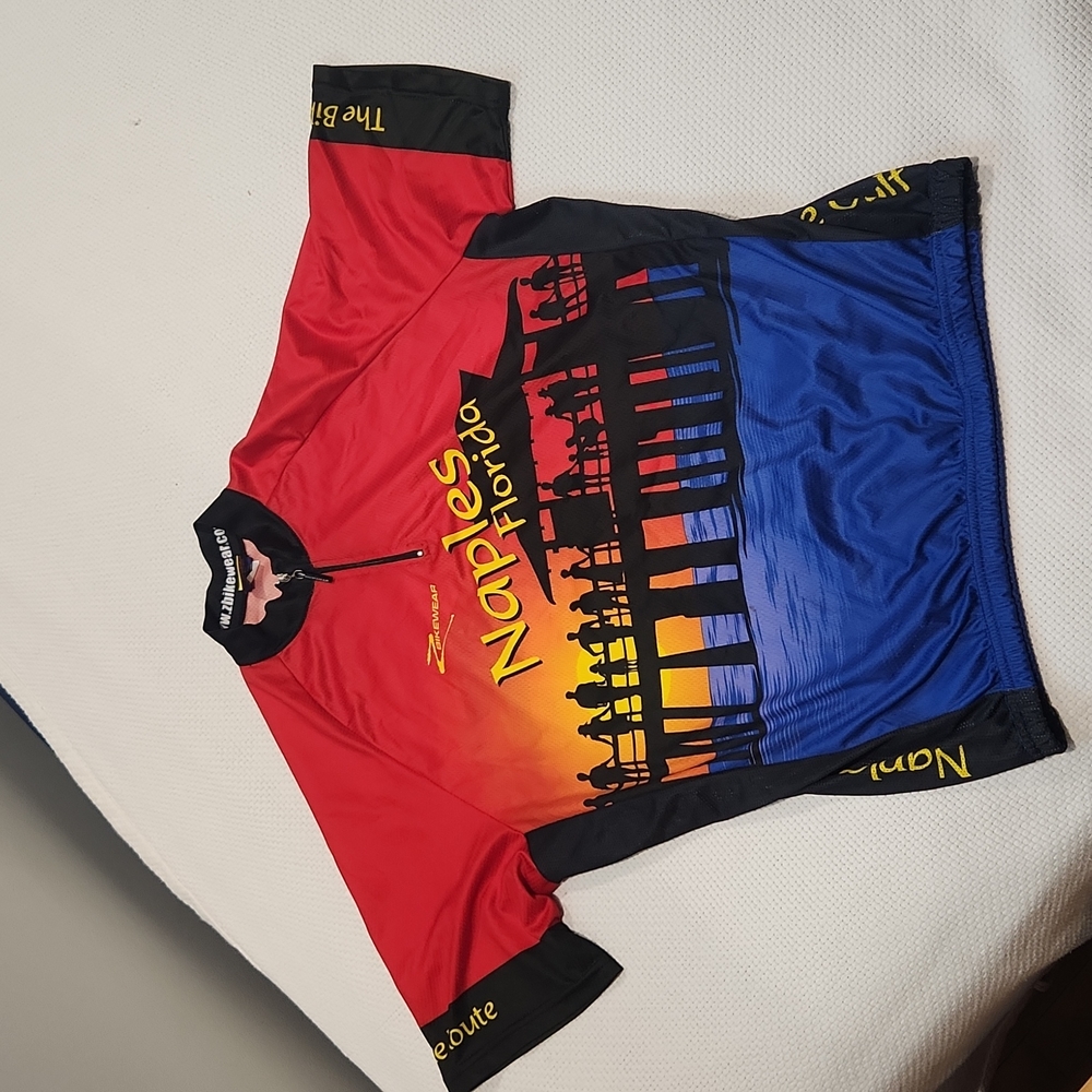 Z BIKEWEAR ▪︎ Riding Shirt, mesh like polyester, elastic waist, Size 3XL